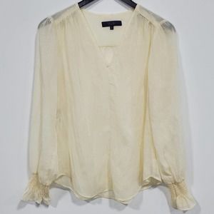 Rachel Rachel Roy V-Neck Sheer Blouse